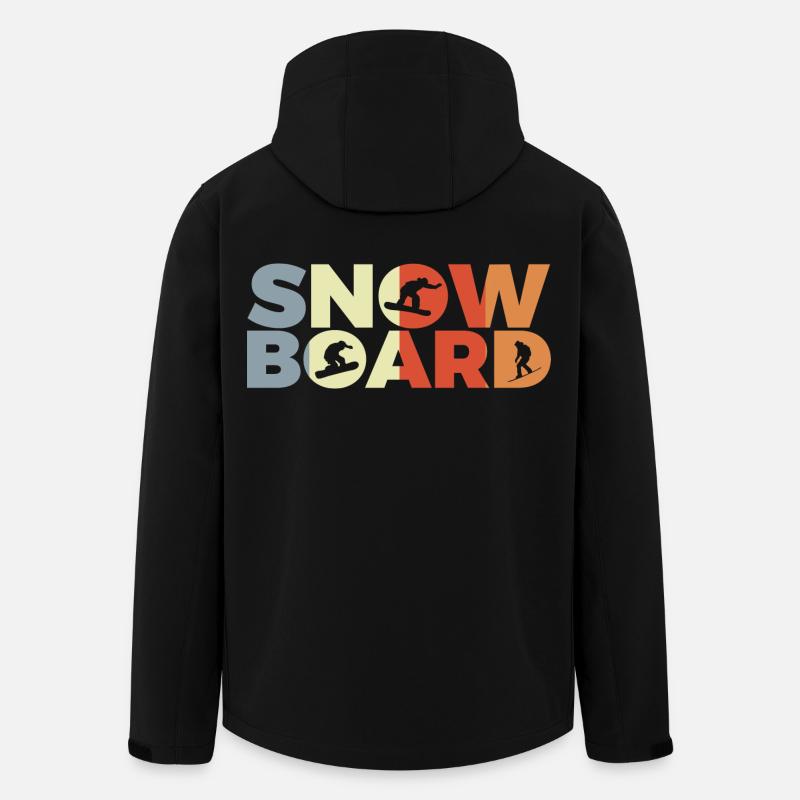 Snowboard Liebhaber - Recycelte Männer Softshell-Jacke von Stanley/Stella - Schwarz