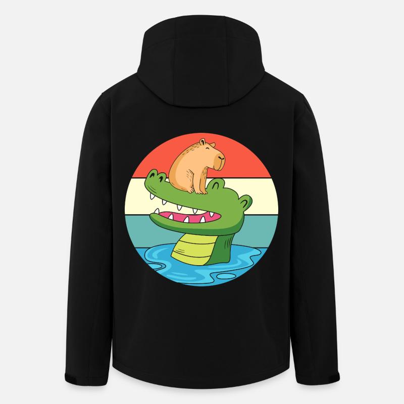 Capybara Capibara - Men’s Recycled Softshell Jacket by Stanley/Stella - black