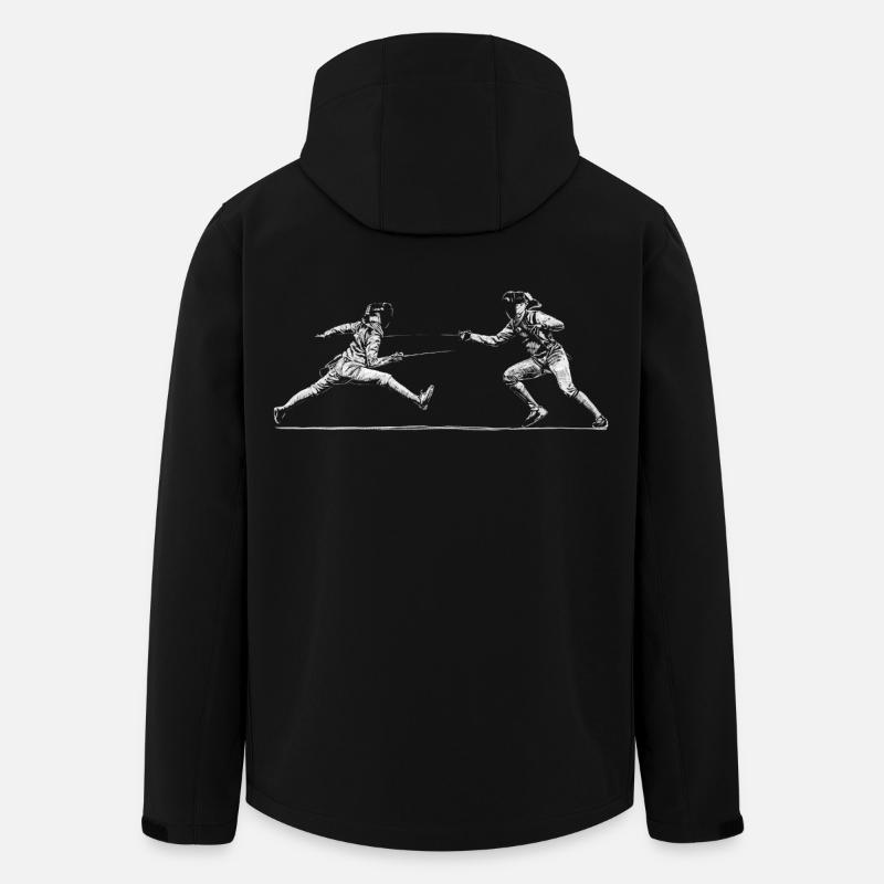 Fechten - Recycelte Männer Softshell-Jacke von Stanley/Stella - Schwarz