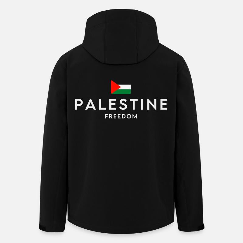 Free Palestine, Palestinian pride - Men’s Recycled Softshell Jacket by Stanley/Stella - black