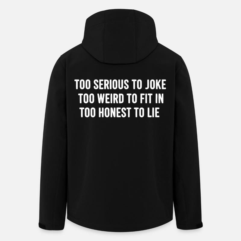 Statement Saying Introvert Humor - Men’s Recycled Softshell Jacket by Stanley/Stella - black