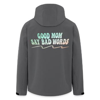 Gute Mama Flucht Lustiges Mutter Sprüche Design - Recycelte Männer Softshell-Jacke von Stanley/Stella - Schwarz - Hinten - AI Model Male 185 light (185cm)