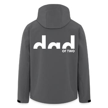 Dad of two | Vater | Vatertag - Recycelte Männer Softshell-Jacke von Stanley/Stella - Schwarz - Hinten - AI Model Male 185 light (185cm)