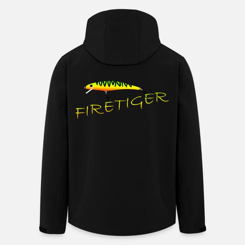 Firetiger - Recycelte Männer Softshell-Jacke von Stanley/Stella - Schwarz