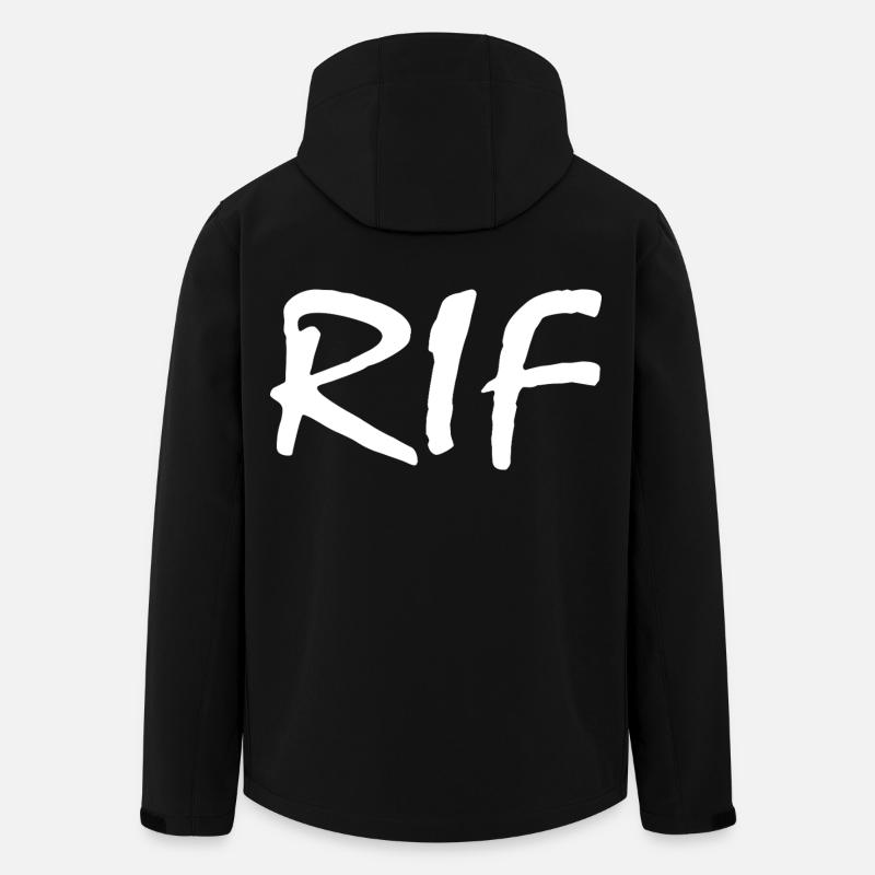 Rif - Recycelte Männer Softshell-Jacke von Stanley/Stella - Schwarz