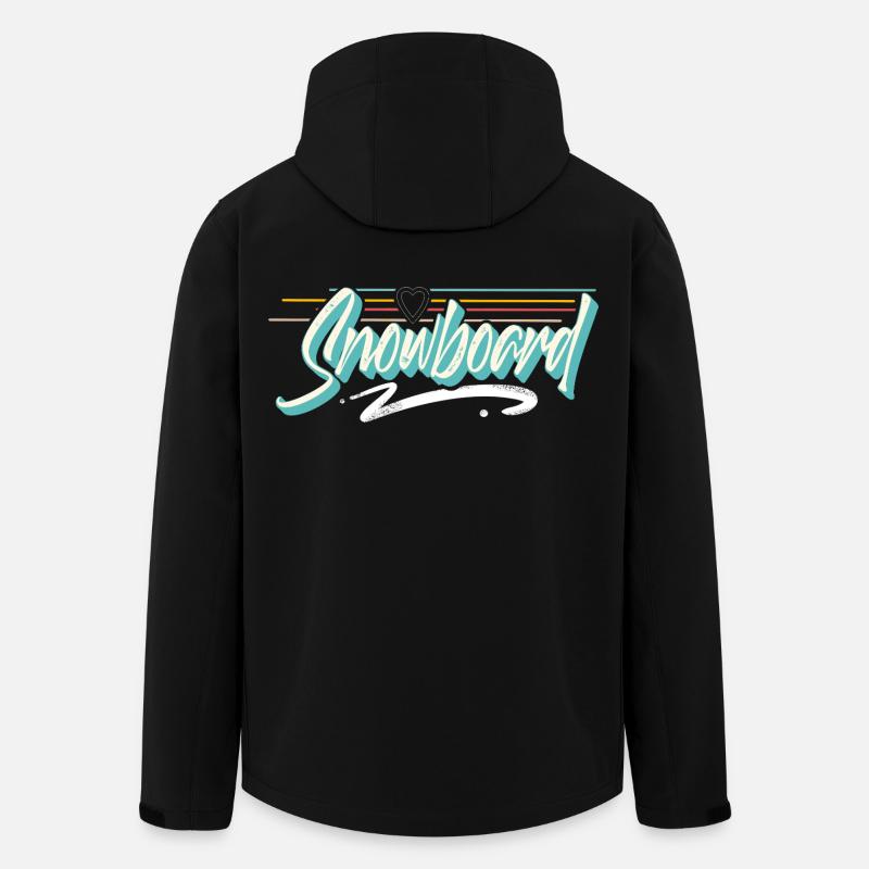 Snowboard - Recycelte Männer Softshell-Jacke von Stanley/Stella - Schwarz