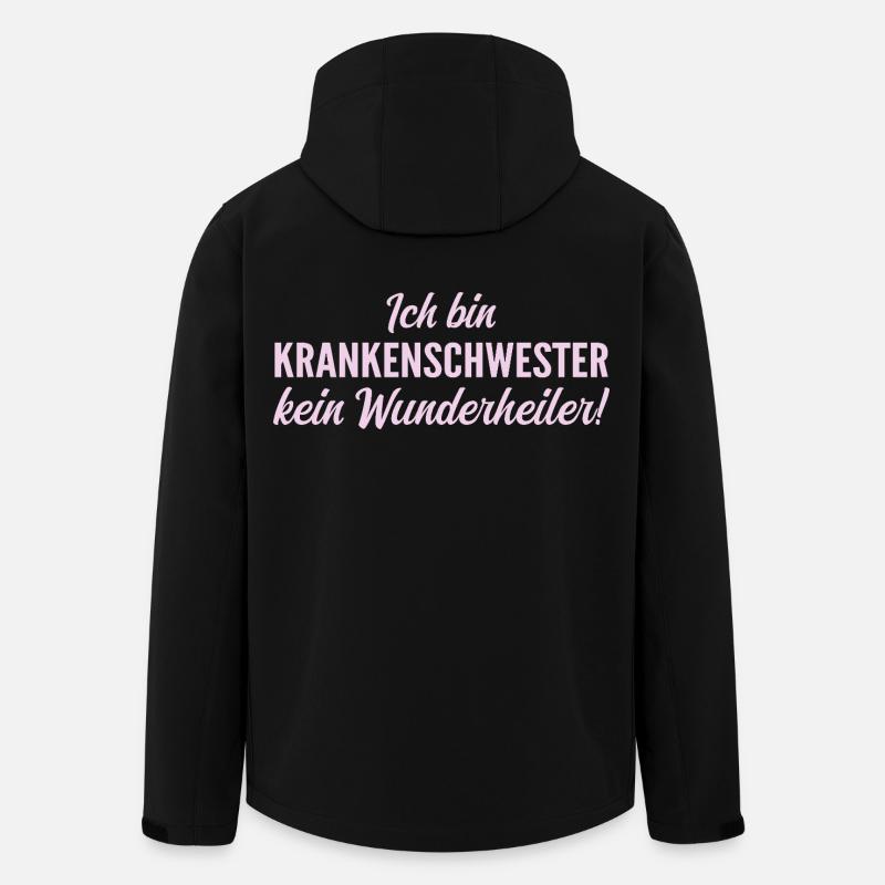 Ich bin Krankenschwester, kein Wunderheiler! - Recycelte Männer Softshell-Jacke von Stanley/Stella - Schwarz