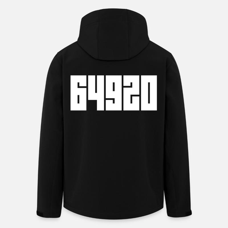 64920 Piła. Code postal de Piła - Veste softshell homme en polyester recyclé Stanley/Stella - noir