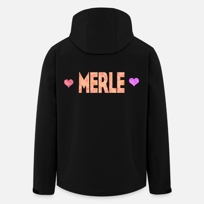 Merle - Veste softshell homme en polyester recyclé Stanley/Stella - noir