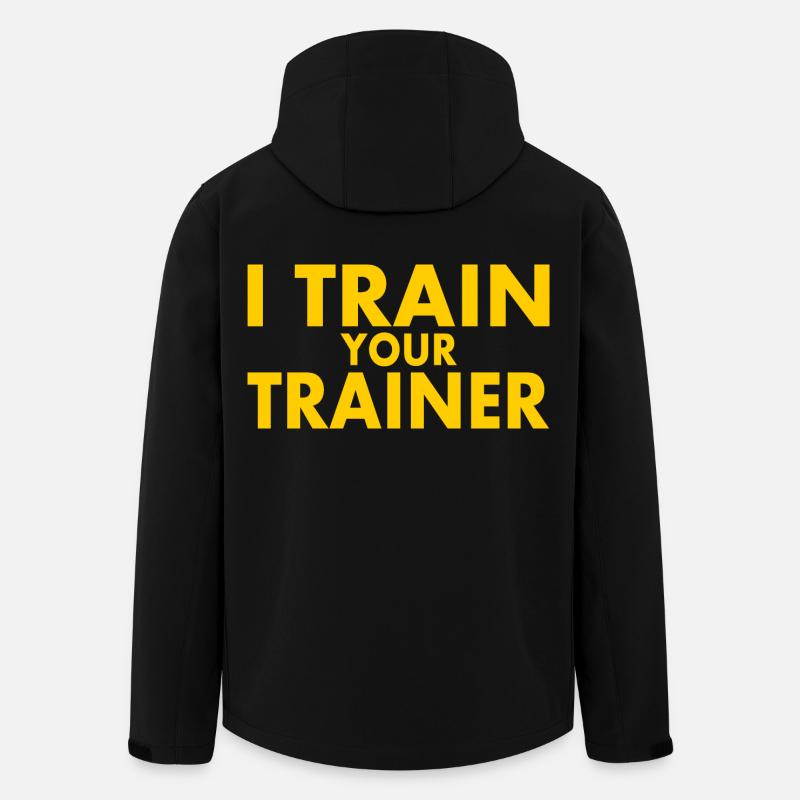 I train your trainer - Recycelte Männer Softshell-Jacke von Stanley/Stella - Schwarz