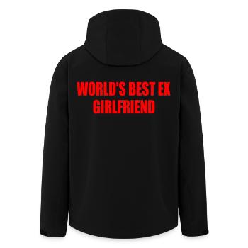 worlds best ex girlfriend - Recycelte Männer Softshell-Jacke von Stanley/Stella - Schwarz - Hinten - AI Model Male 185 light (185cm)
