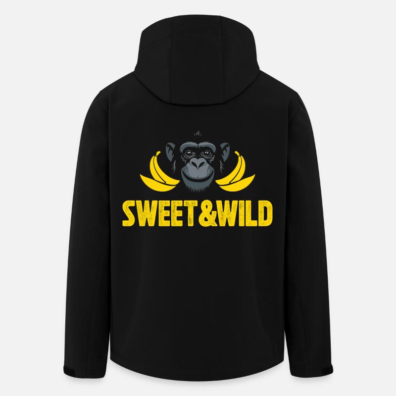 Süß und Wild - Recycelte Männer Softshell-Jacke von Stanley/Stella - Schwarz