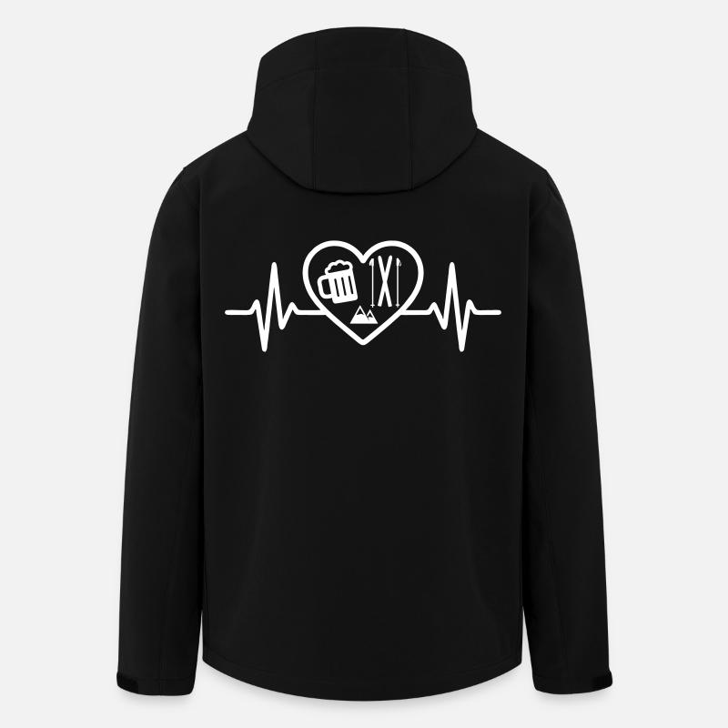 Coeur Skibier - Recycelte Männer Softshell-Jacke von Stanley/Stella - Schwarz