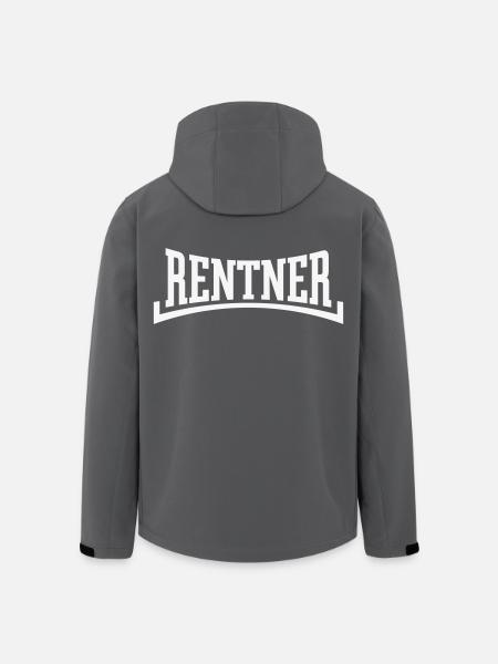 Retirees (Pension/Retirement/Concave/White) - Men’s Recycled Softshell Jacket by Stanley/Stella - black