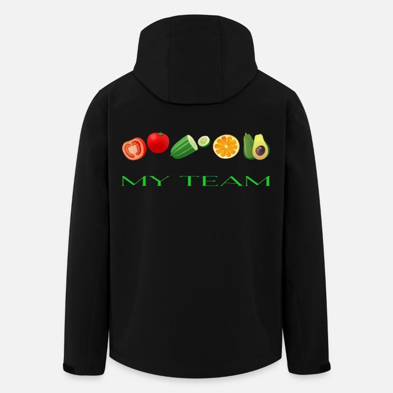 Vegetables - Veste softshell homme en polyester recyclé Stanley/Stella - noir