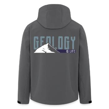Geologie ist Leben - Recycelte Männer Softshell-Jacke von Stanley/Stella - Schwarz - Hinten - AI Model Male 185 light (185cm)