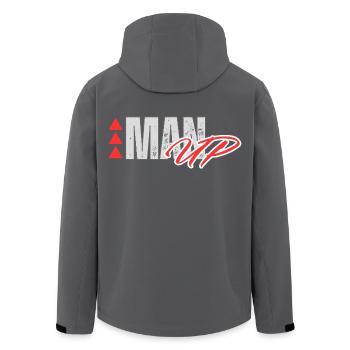 HOMME HOMME ENTRAÎNEMENT FITNESS MOTIVATION POWER GYM - Veste softshell homme en polyester recyclé Stanley/Stella - noir - Dos - AI Model Male 185 light (185cm)