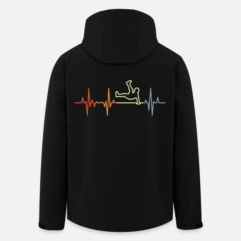 Hip Hop Dance Heartbeat - Men’s Recycled Softshell Jacket by Stanley/Stella - black