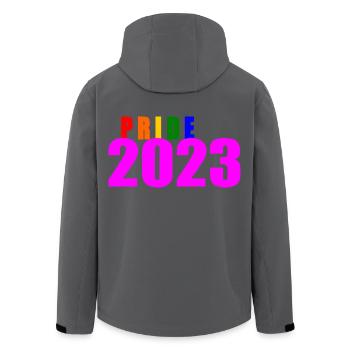 Pride 2023 - Veste softshell homme en polyester recyclé Stanley/Stella - noir - Dos - AI Model Male 185 light (185cm)