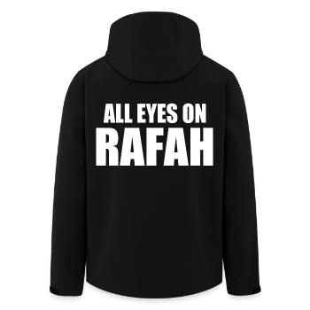 all eyes on rafah - Recycelte Männer Softshell-Jacke von Stanley/Stella - Schwarz - Hinten - AI Model Male 185 light (185cm)