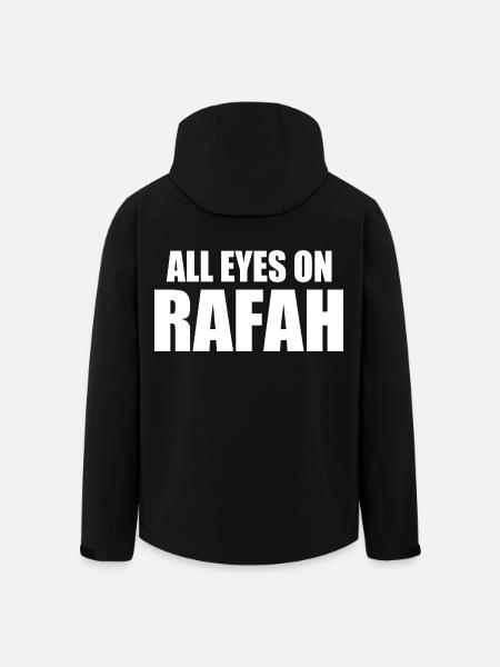 all eyes on rafah - Veste softshell homme en polyester recyclé Stanley/Stella - noir