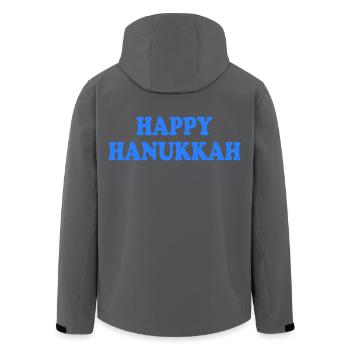 happy hanukkah - Veste softshell homme en polyester recyclé Stanley/Stella - noir - Dos - AI Model Male 185 light (185cm)