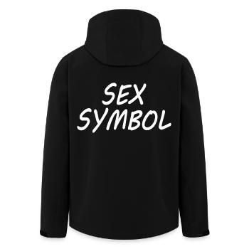 Sex symbol - Recycelte Männer Softshell-Jacke von Stanley/Stella - Schwarz - Hinten - AI Model Male 185 light (185cm)