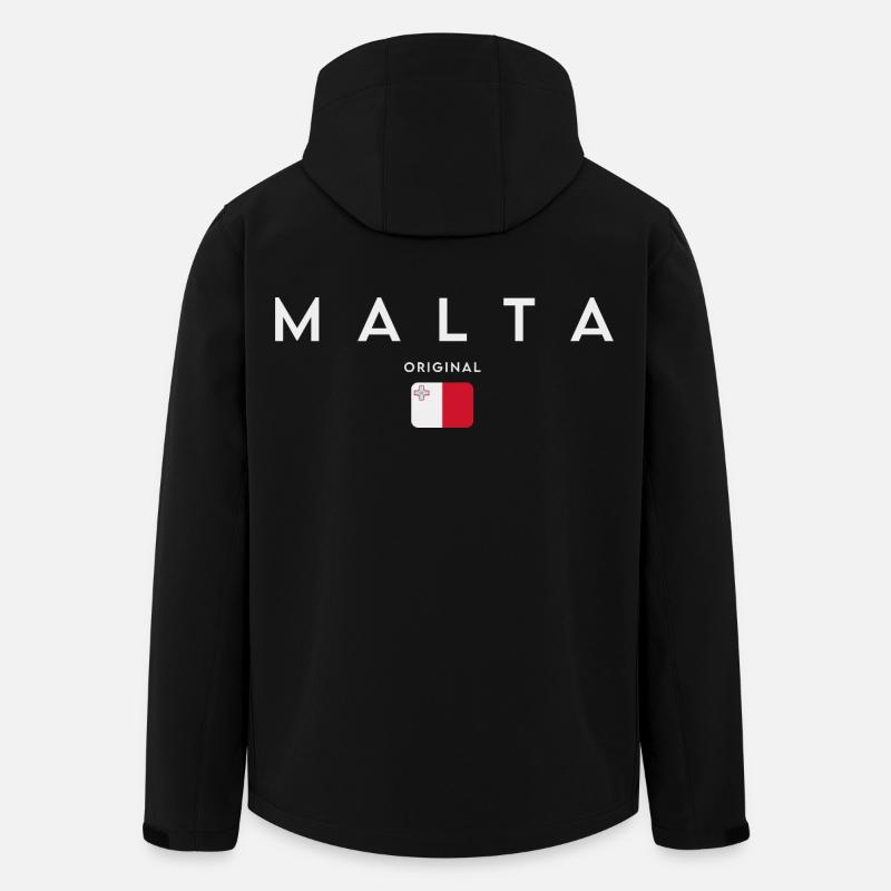 Flagge von Malta, maltesischer Stolz - Recycelte Männer Softshell-Jacke von Stanley/Stella - Schwarz