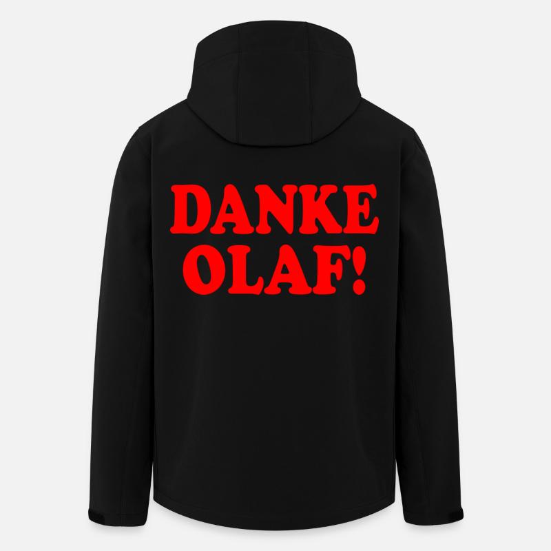 Danke olaf - Recycelte Männer Softshell-Jacke von Stanley/Stella - Schwarz
