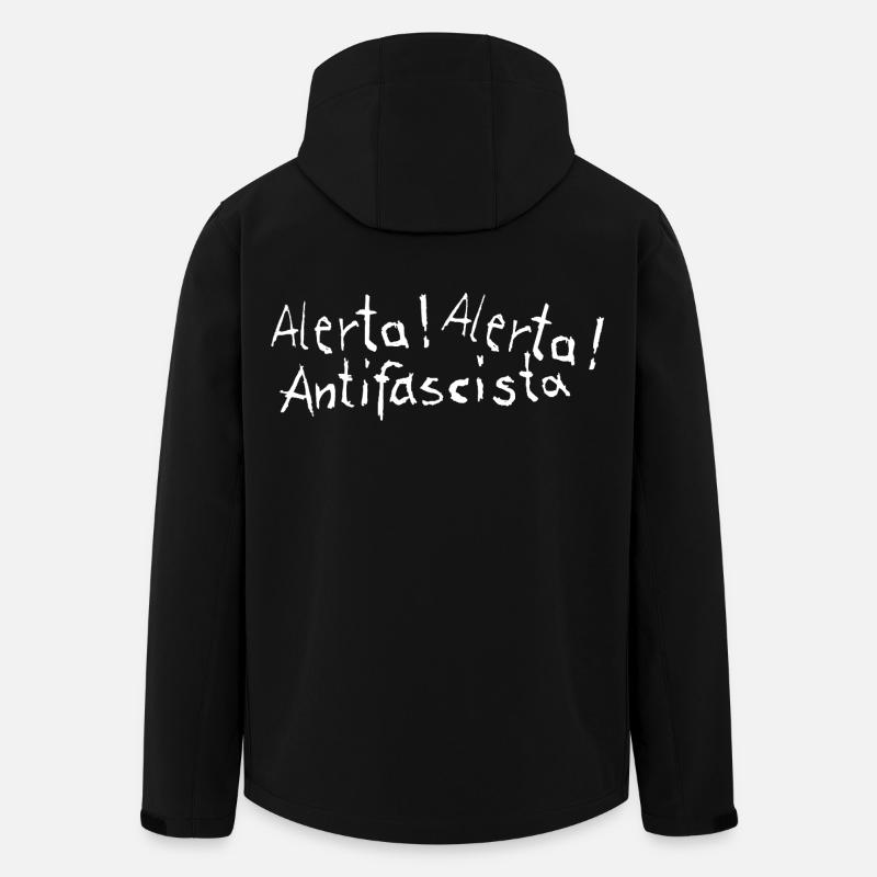 Alerta Alerta Antifascista - Recycelte Männer Softshell-Jacke von Stanley/Stella - Schwarz