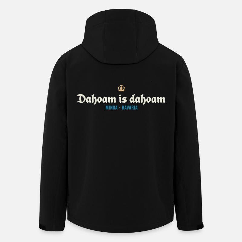 Dahoam est dahoam - Veste softshell homme en polyester recyclé Stanley/Stella - noir