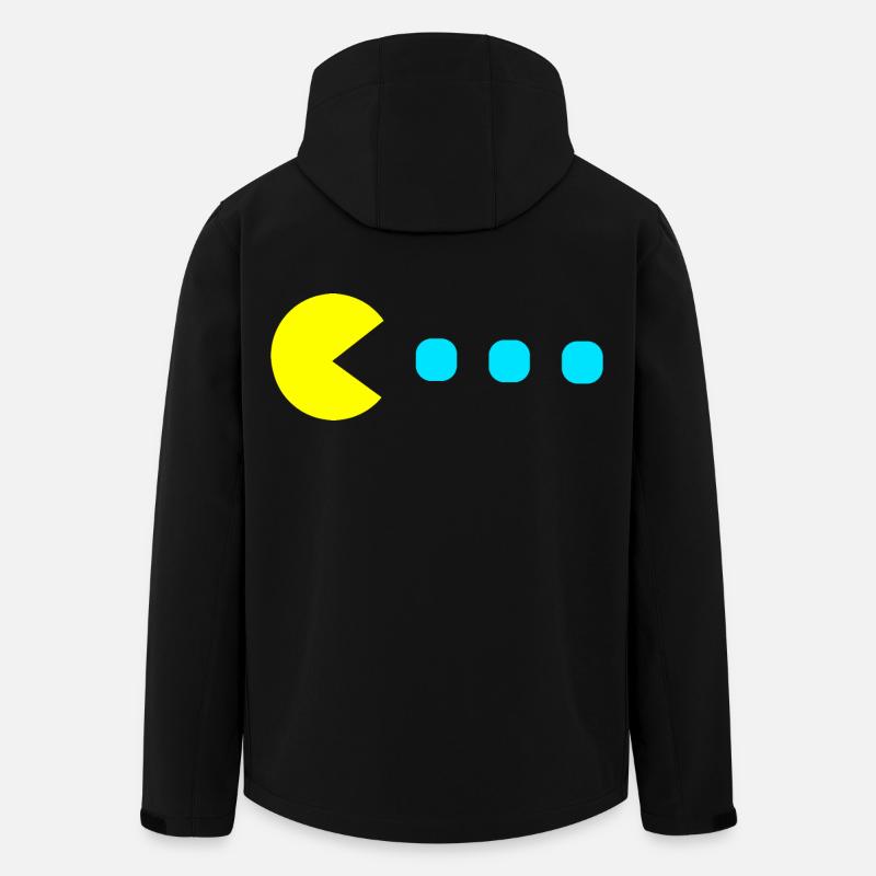 Jeu rétro - Veste softshell homme en polyester recyclé Stanley/Stella - noir