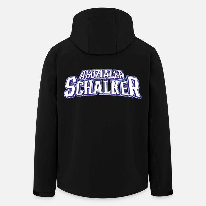 Asozialer Schalker | Gelsenkirchen Schalke - Recycelte Männer Softshell-Jacke von Stanley/Stella - Schwarz