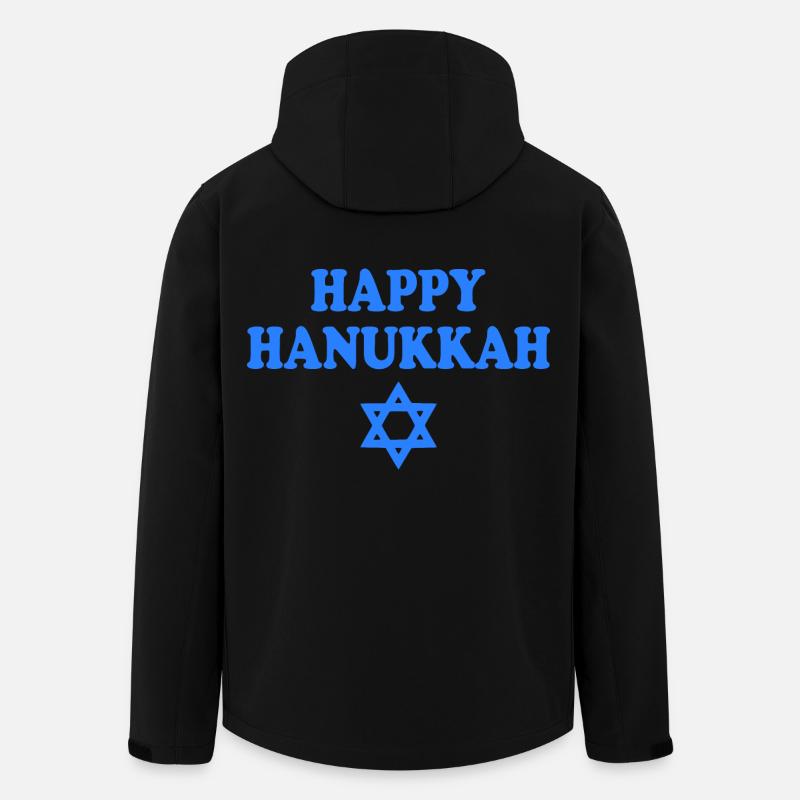HAPPY HANUKKAH - Recycelte Männer Softshell-Jacke von Stanley/Stella - Schwarz
