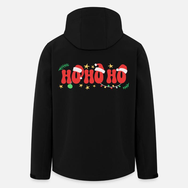 Hohoho - Mütze Santa Weihnachtsmann - Recycelte Männer Softshell-Jacke von Stanley/Stella - Schwarz