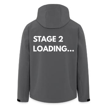  Stage 2 Loading – Performance Car Shirt - Recycelte Männer Softshell-Jacke von Stanley/Stella - Schwarz - Hinten - AI Model Male 185 light (185cm)