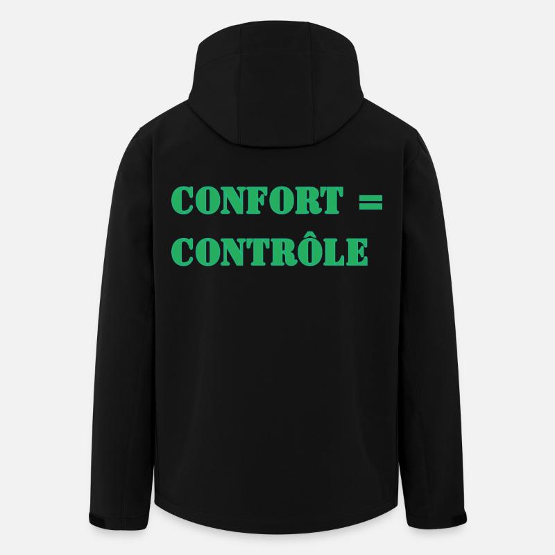 COMFORT = CONTROL - Men’s Recycled Softshell Jacket by Stanley/Stella - black
