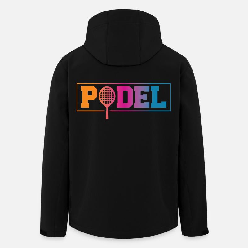 Padel Sport - Recycelte Männer Softshell-Jacke von Stanley/Stella - Schwarz