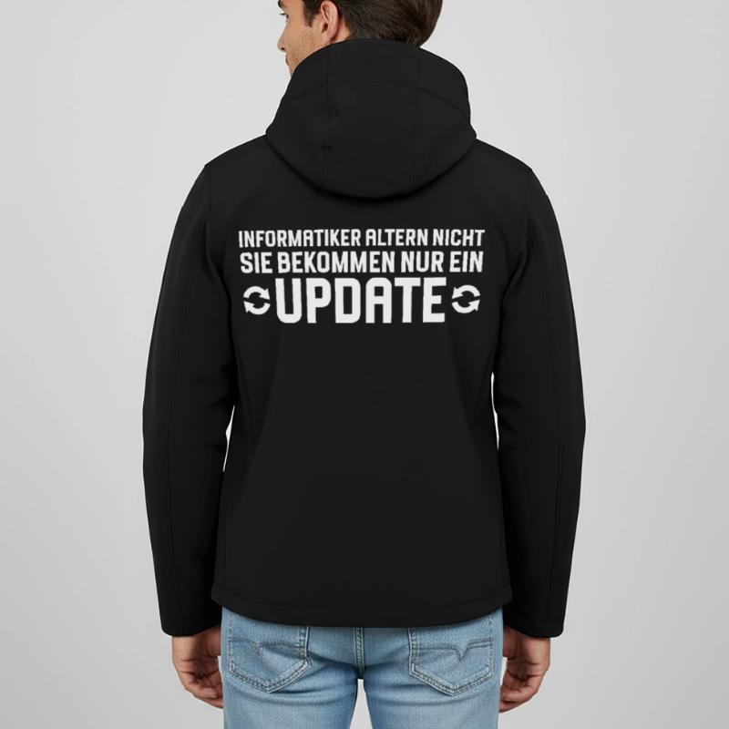 Computer scientists age, not programmers Men’s Recycled Softshell Jacket by Stanley/Stella