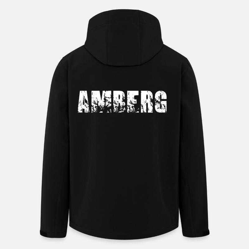 Amberg - Recycelte Männer Softshell-Jacke von Stanley/Stella - Schwarz