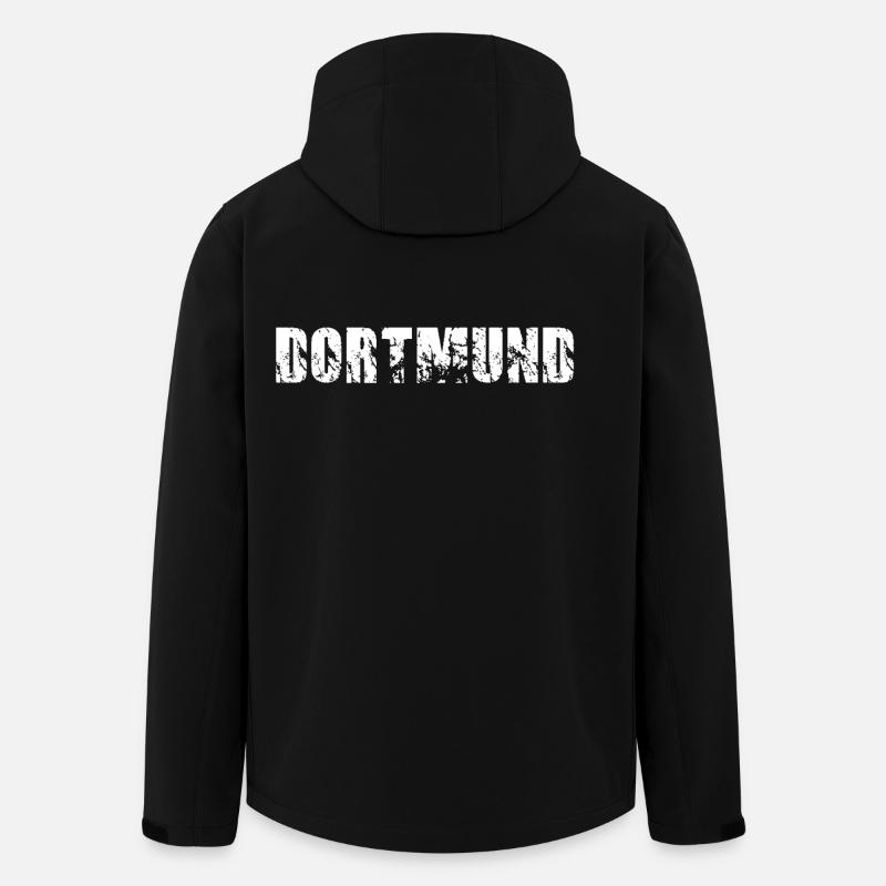 Dortmund - Recycelte Männer Softshell-Jacke von Stanley/Stella - Schwarz