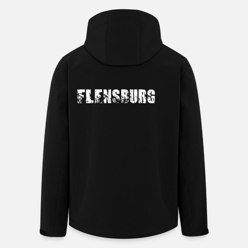 Flensburg - Recycelte Männer Softshell-Jacke von Stanley/Stella - Schwarz