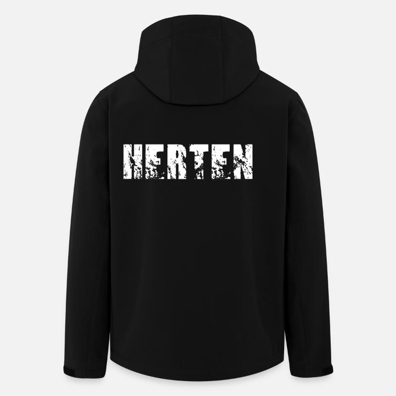 Herten - Recycelte Männer Softshell-Jacke von Stanley/Stella - Schwarz