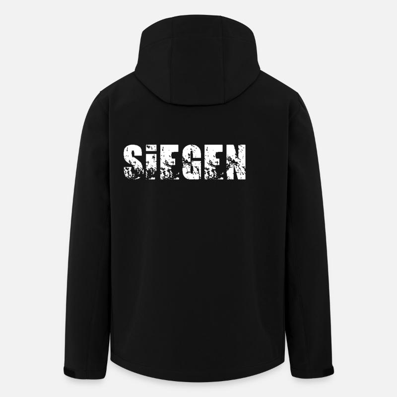 Siegen - Recycelte Männer Softshell-Jacke von Stanley/Stella - Schwarz