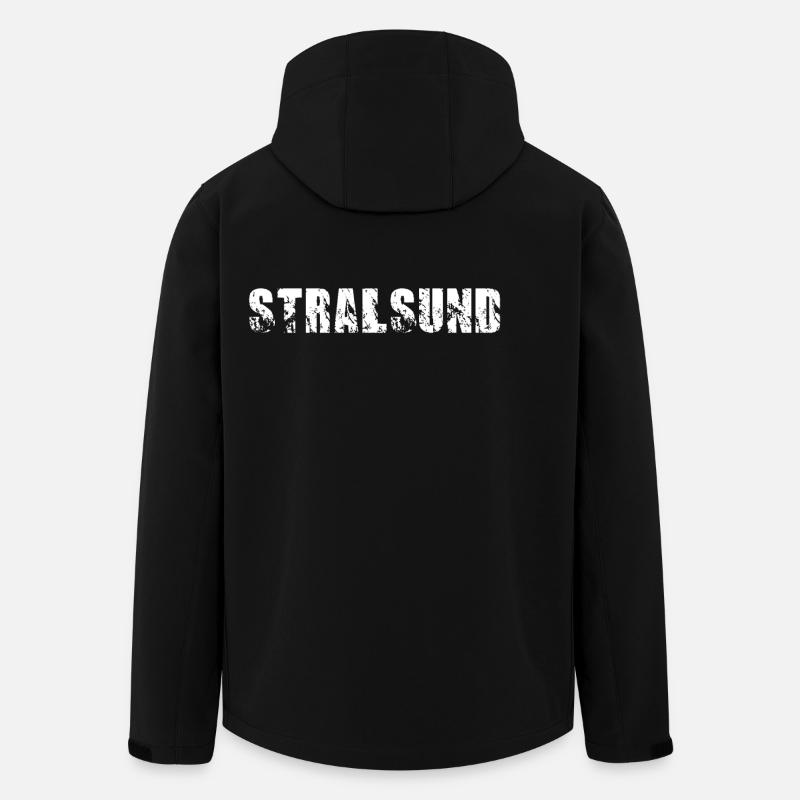 Stralsund - Recycelte Männer Softshell-Jacke von Stanley/Stella - Schwarz