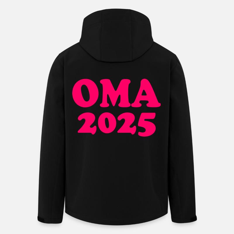 Oma 2025 - Recycelte Männer Softshell-Jacke von Stanley/Stella - Schwarz