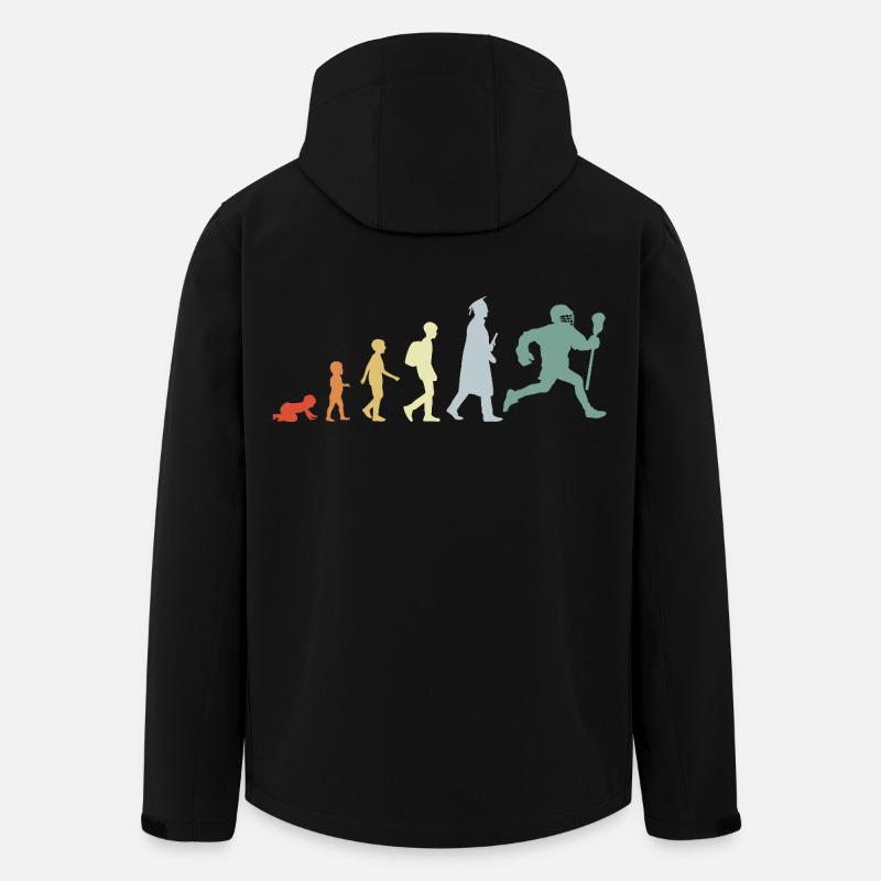Evolution eines Lacrosse Spielers - Recycelte Männer Softshell-Jacke von Stanley/Stella - Schwarz