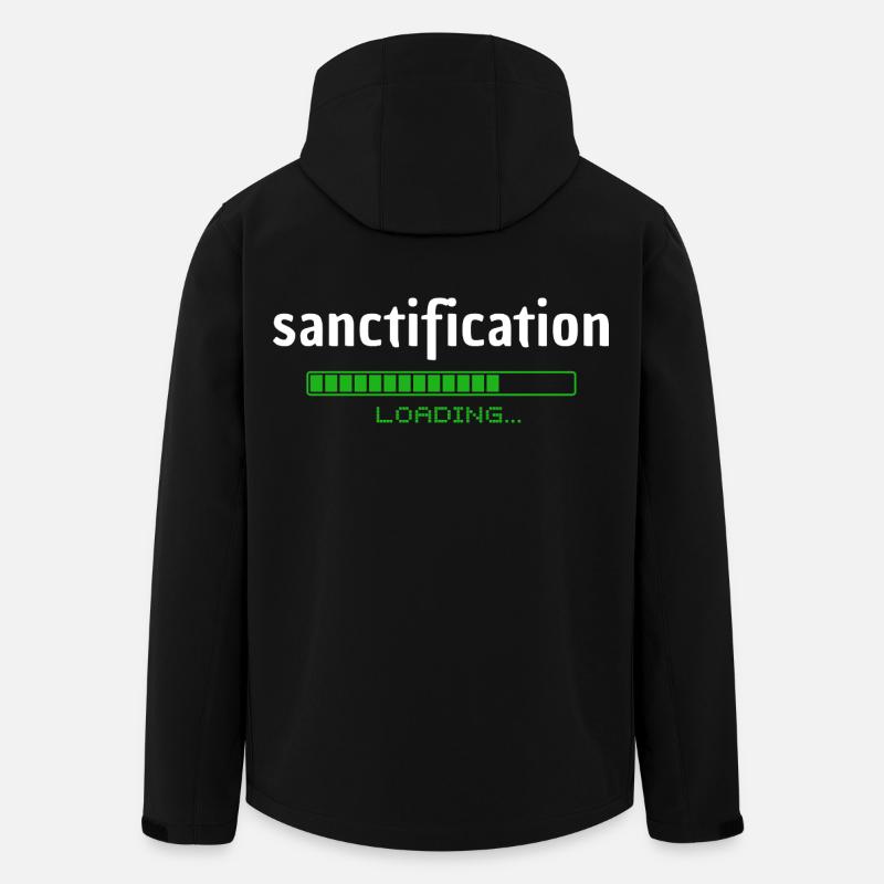 Sanctification - Heiligung - loading - christlich - Men’s Recycled Softshell Jacket by Stanley/Stella - black