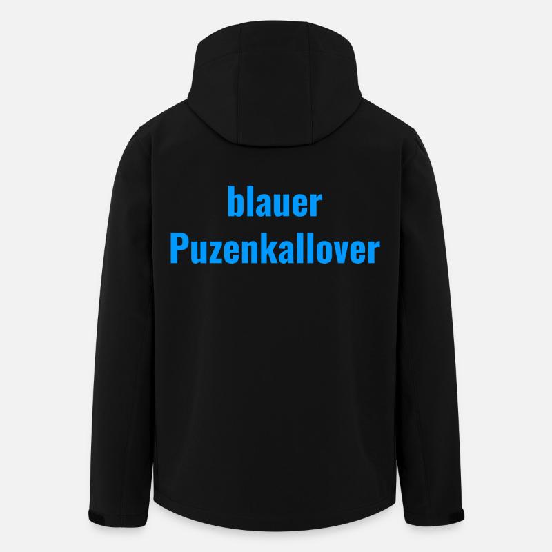 blauer Puzenkallover - Recycelte Männer Softshell-Jacke von Stanley/Stella - Schwarz