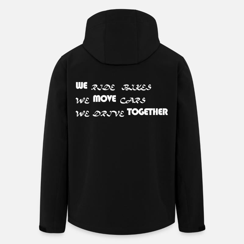 WE MOVE TOGETHER - Recycelte Männer Softshell-Jacke von Stanley/Stella - Schwarz